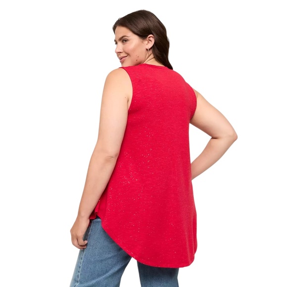 ✨💫 Glitter Swing High-Neck Tunic | Size 26/28 | EUC 💫✨ - Picture 2 of 4